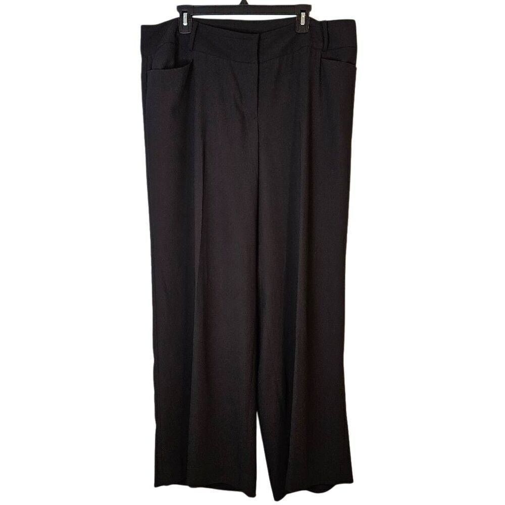 Lane Bryant black dress pants, wide leg. Size 18R.